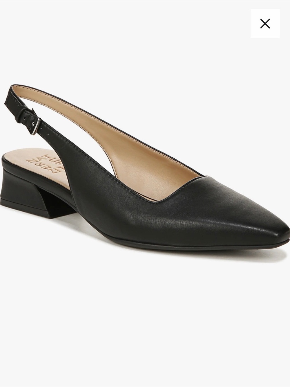 Naturalizer Ginger Slingback Heel in Black | Size 8W